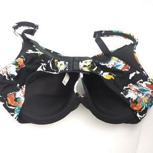 Cacique Intimates & Sleepwear - CACIQUE black floral print bra size 40D Cacique Intimates & Sleepwear - CACIQUE black floral print bra size 40D